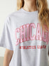 LC Waikiki Chicago Printed Oversized Women'S T-Shirt
